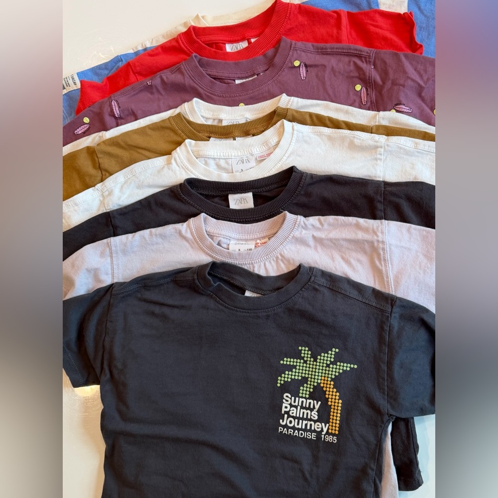 Zara Graphic Tees (lot of 9)